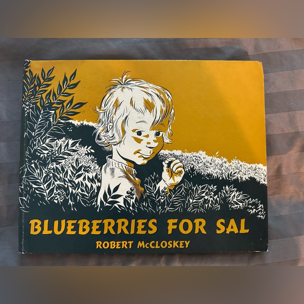 Vintage Blueberries for Sal Book Hard cover Cover Art